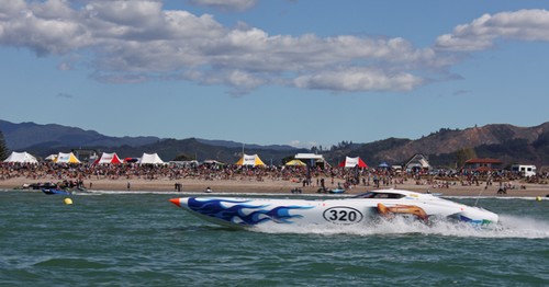 Doosan in front of the 15,000 strong crowd at Mercury Bay - Whitianga Festival of Speed © SW
